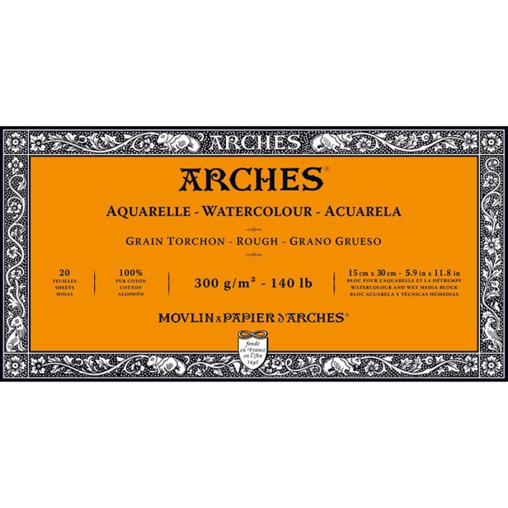 Arches Suluboya Defteri Blok Rough - Kalın Doku 300 gr 15 x 30 cm 20 Yaprak Oto Boyaları Fiyatı