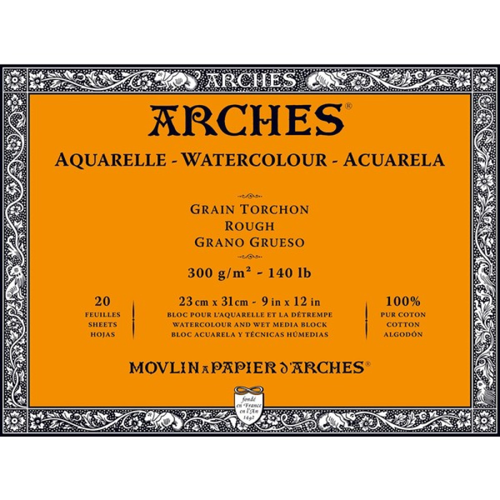 Arches Suluboya Defteri Blok Rough - Kalın Doku 300 gr 23 x 31 cm 20 Yaprak Oto Boyaları Fiyatı
