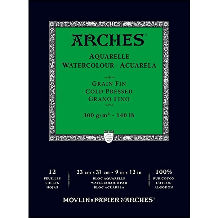 Arches Suluboya Defteri Blok Soğuk Baskı - Orta Doku 300 gr 12 Yaprak 23 x 31 cm Defter & Kağıt Ürünleri Fiyatı
