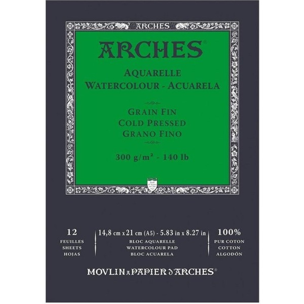 Arches Suluboya Defteri Cold Press Natural White 300 gr A5 12 Sayfa - Renkli - 1 Adet Defter & Kağıt Ürünleri Fiyatı