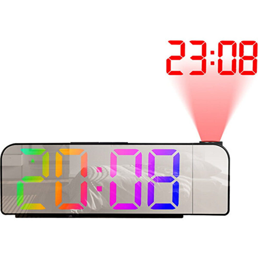 Archive 180° Dönüşlü Projeksiyon Çalar Saat 12/24H LED Dijital Saat USB Şarjlı Tavan Projektörü Çalar Saat (Çok Renkli F) (Yurt Dışından) Alarmlı Saatler & Radyolar Fiyatı