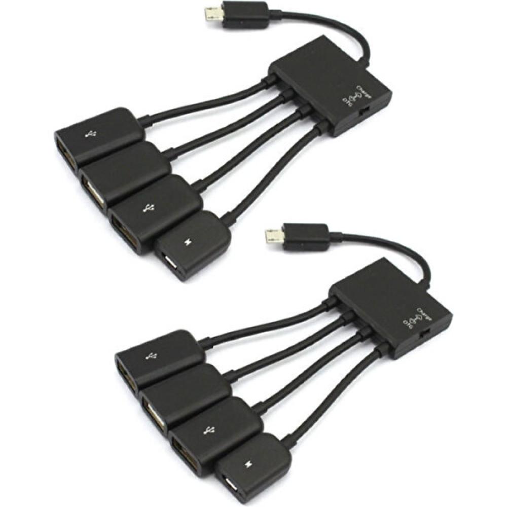 Archive 2 Adet 4 Port Mikro USB Otg Hub Kablo Konektörü Spliter Adaptörü Android Tablet Bilgisayar Pc Için Güç Şarj (Yurt Dışından) - Siyah Bilgisayar Çevirici ve Adaptörü Fiyatı