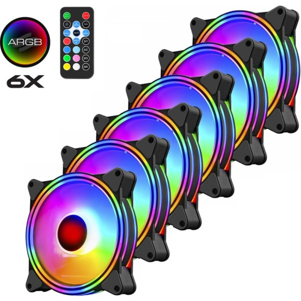 Archon Spectre Pro Sessiz 6x 120MM Kumandalı Argb Fan Seti Kasa Fanı Soğutucular Fiyatı