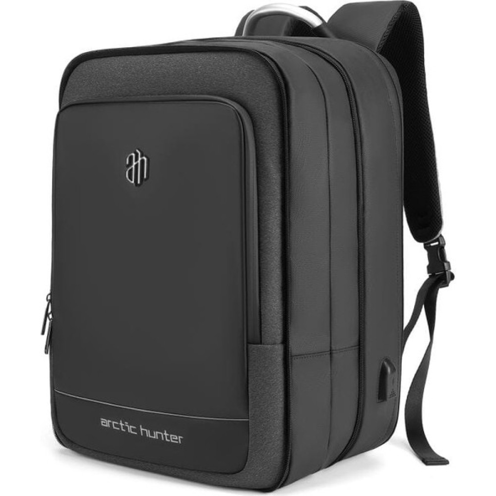 Arctic Hunter B00227 40L Genişletilebilir 17" Laptop Sırt Çantası USB Şarj Portlu (Yurt Dışından) - Siyah Dizüstü Bilgisayar Aksesuarları Fiyatı