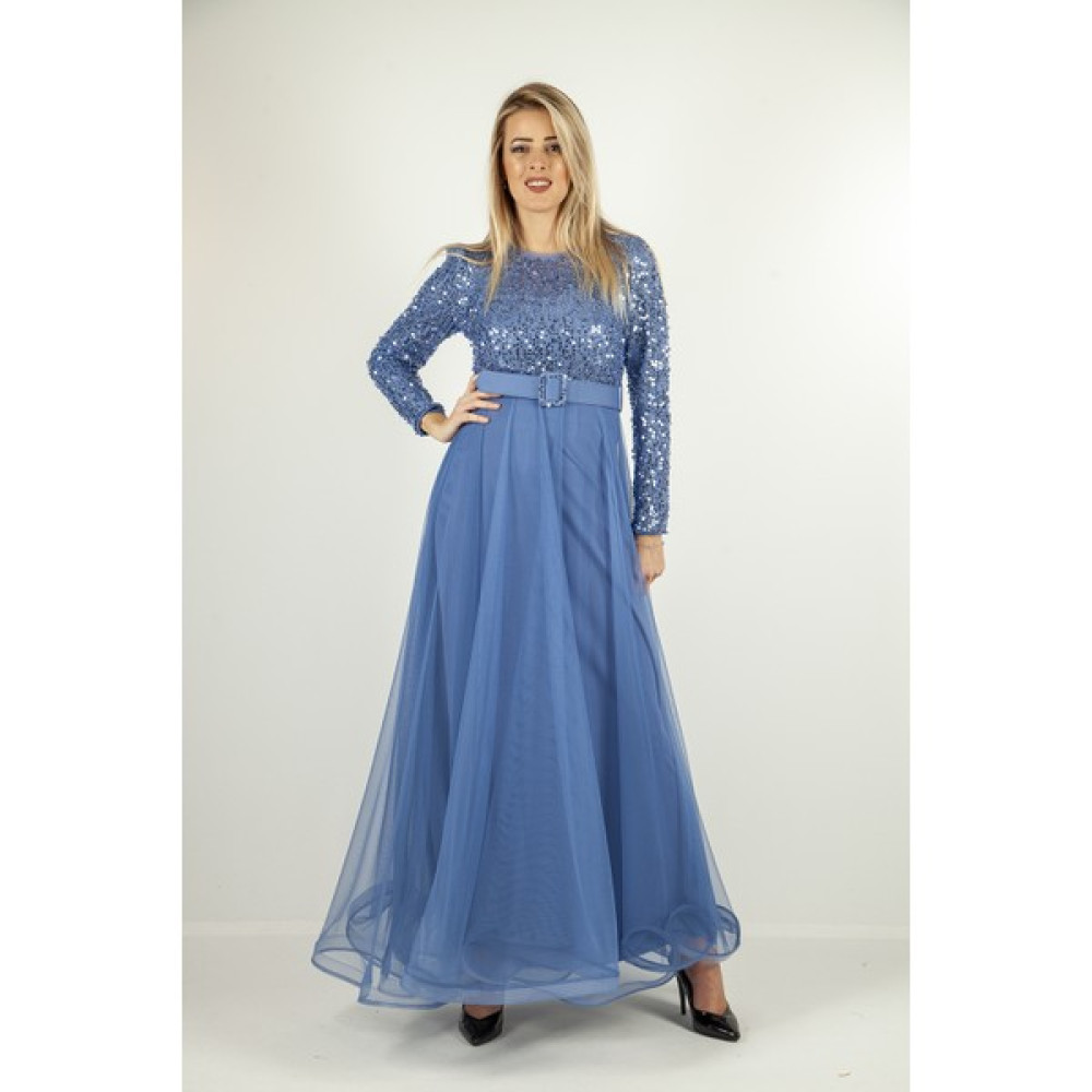 Arda New Line Ardanewline Kadın İndigo Abiye 6502232.98 Elbise Fiyatı
