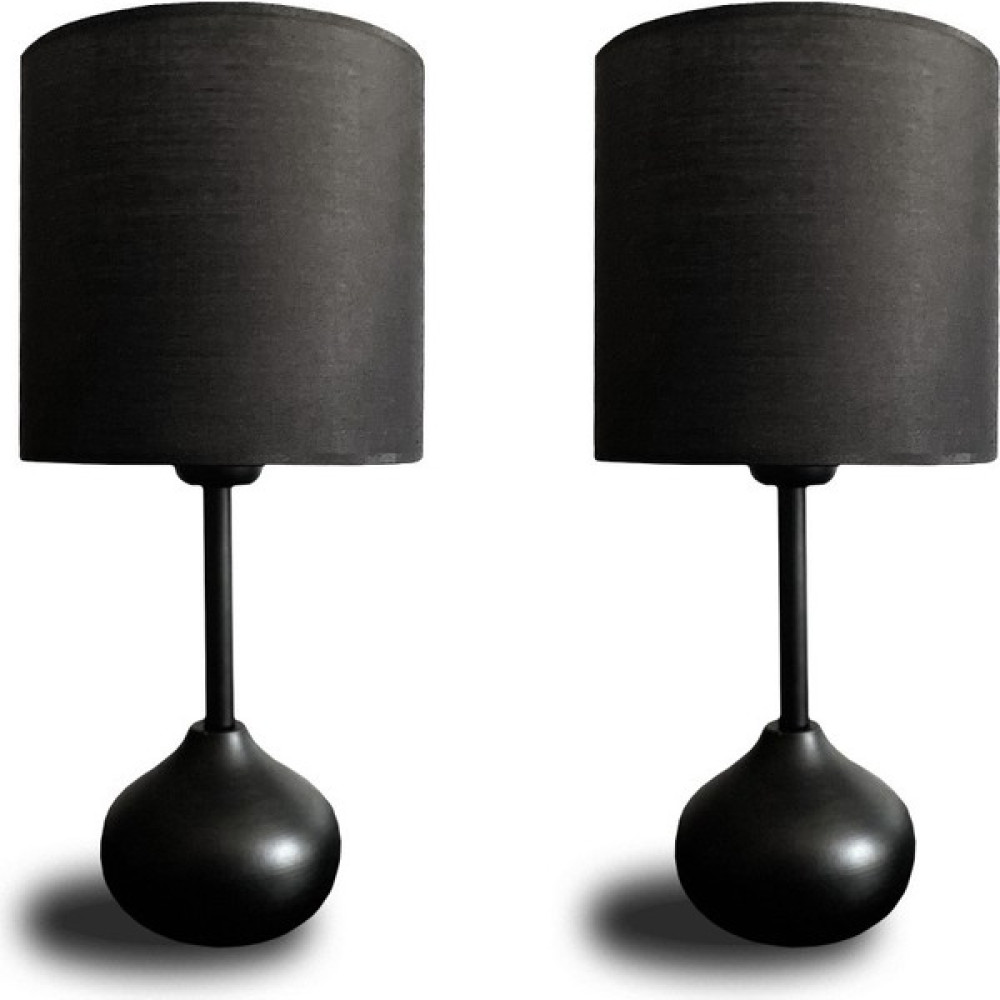 Arden Kite Metal Black Abajur 2 Adet Şapka Siyah Abajur Fiyatı