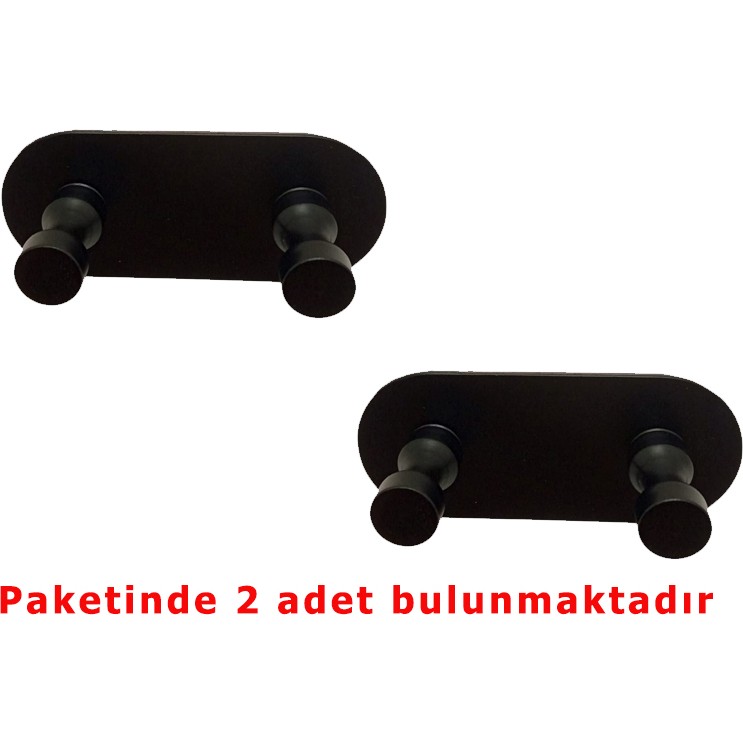 Ardini Kendinden Yapışkanlı Havlu Bornoz Banyo Askılık Ince Belli Mat Siyah 2 Li Paket El / Yüz Havlusu Fiyatı