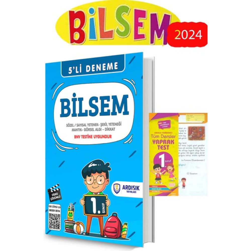 Ardışık Yayınları 1. Sınıf BİLSEM Deneme Sınavı - 1. Sınıf Yaprak Test Tüm Dersler Fiyatı