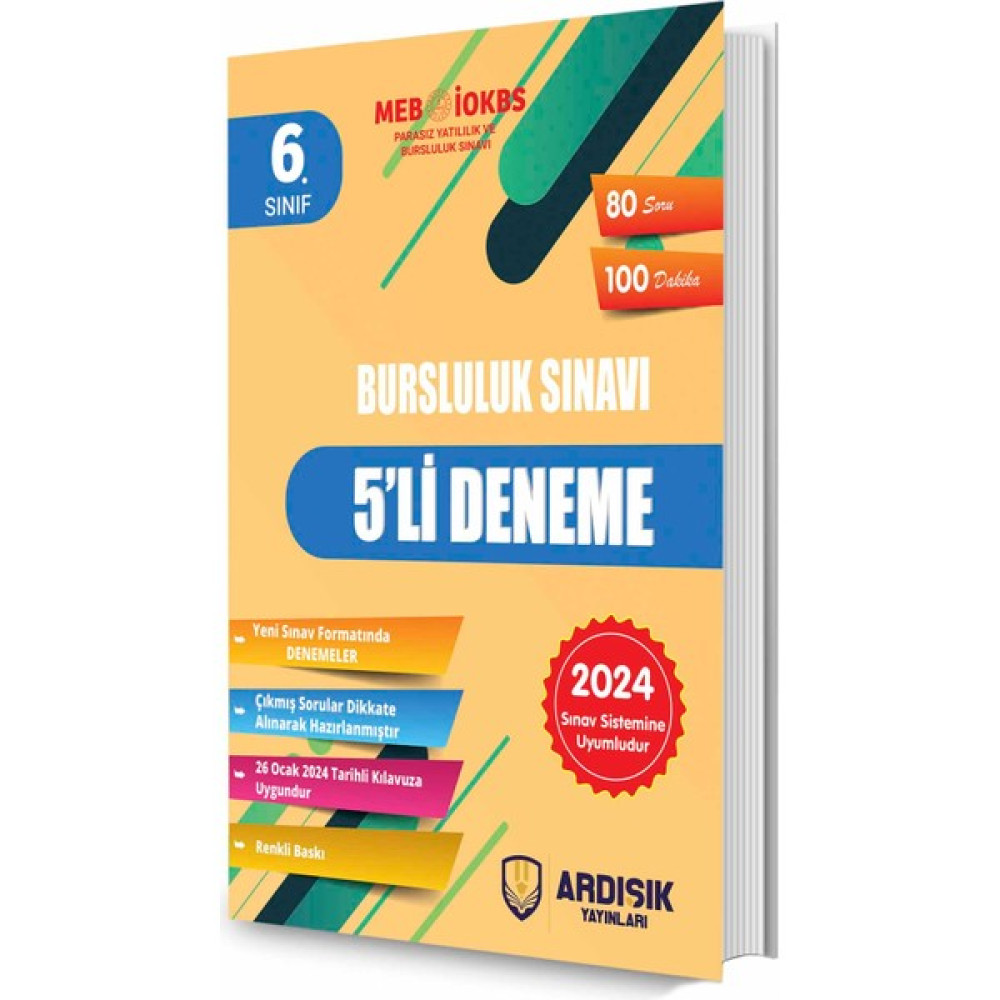 Ardışık Yayınları 6. Sınıf 2024 Bursluluk Deneme Sınavı Tüm Dersler Fiyatı