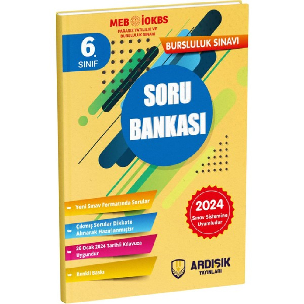 Ardışık Yayınları 6. Sınıf 2024 Bursluluk Sınavı Soru Bankası Tüm Dersler Fiyatı