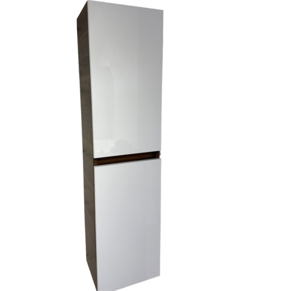 Ardiyen Smıle 35*140 cm Banyo ve Mutfak Parlak Beyaz+Hitit (Ahşap) Mdf Boy Dolabı - Beyaz Banyo Dolabı / Mobilyası Fiyatı