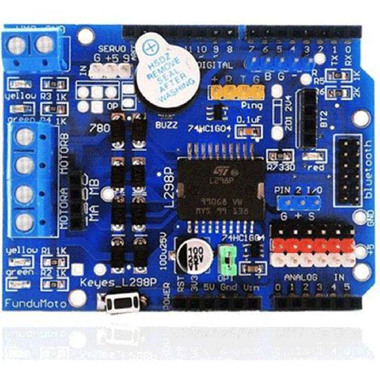 Arduino L298P SMD Çift Motor Sürücü Shield Hobi Elektroniği Fiyatı