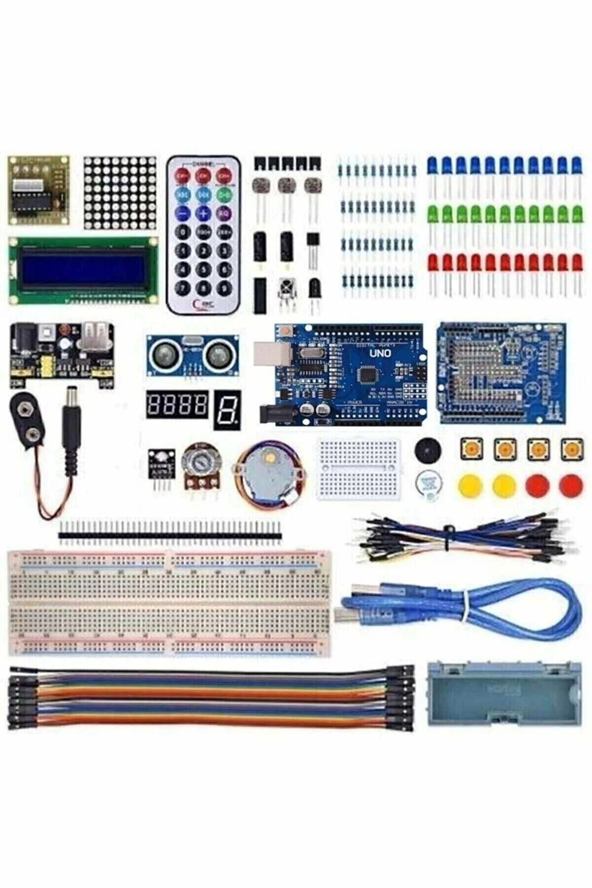 Arduino Uno R3 Full Başlangıç Seti 145 Parça 310 Adet Set" Bilgisayar Yedek Parça Fiyatı