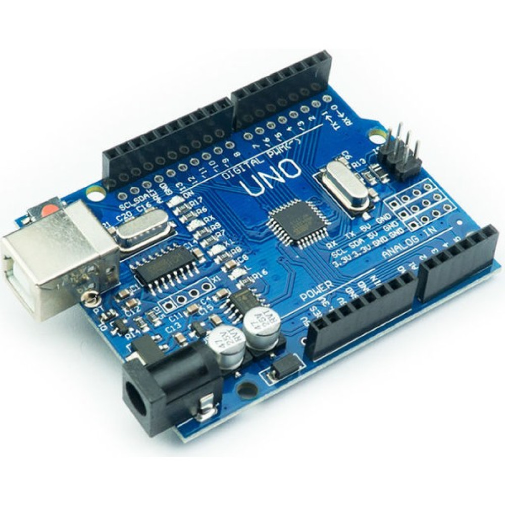 Arduino Uno R3 Klon Çift Kristal - Stabil CH340 - Mavi Oyun & Hobi Fiyatı