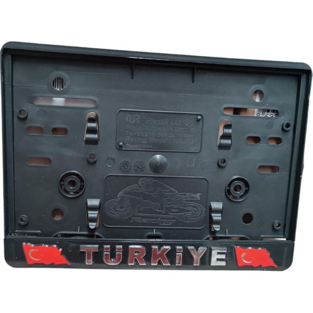 Aref Motorsiklet Türkiye Yazılı Gümüş Yaldız Plastik Plakalık Takmatik - 1 Motorsiklet Aksesuarları Fiyatı