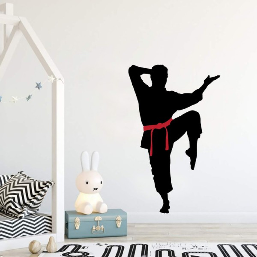 Areksan Reklam Karate Çocuk Odası Duvar Sticker - 80 cm - Siyah Duvar Stickerı Fiyatı