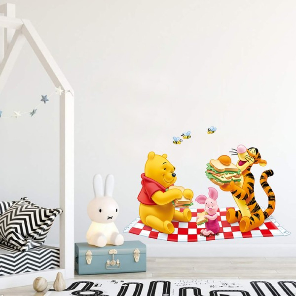 Areksan Reklam Winnie The Pooh Çocuk Odası Duvar Sticker - 01 - 115 x 75 cm - Renkli Sticker Fiyatı