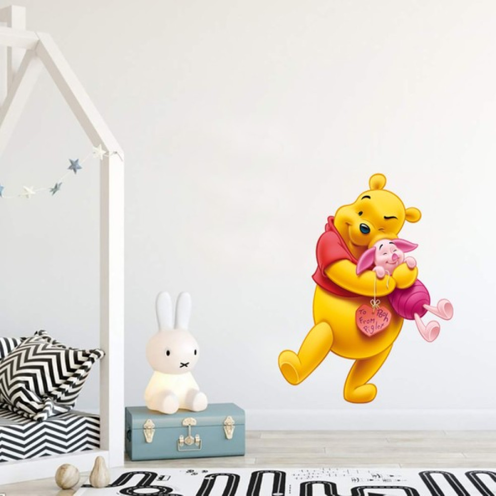 Areksan Reklam Winnie The Pooh Çocuk Odası Duvar Sticker - 02 - 90 x 70 cm - Renkli Sticker Fiyatı