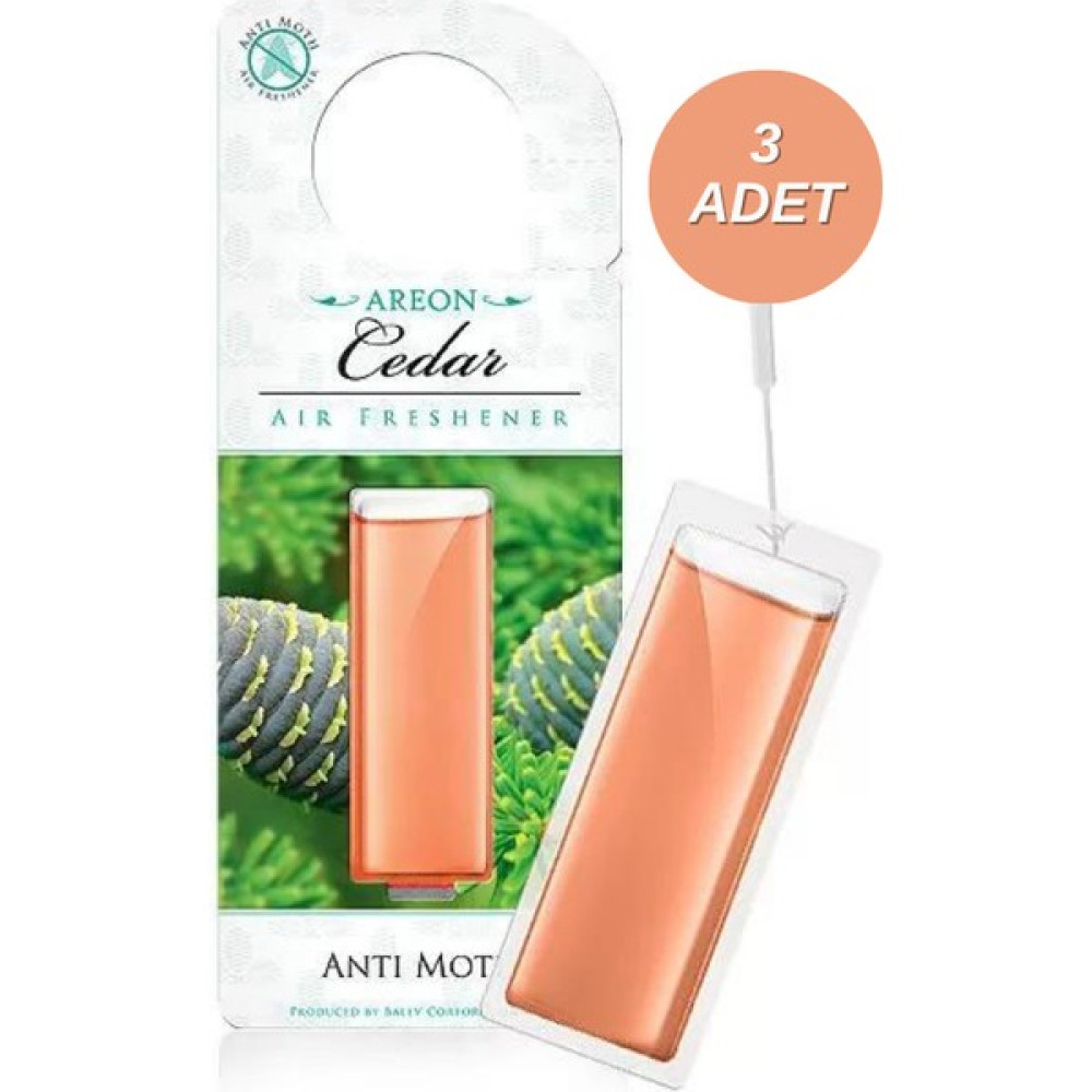 Areon Anti Moth Cedar Dolap ve Çekmece Kokusu 3'lü (Güve Kovucu) Oda Kokusu Fiyatı
