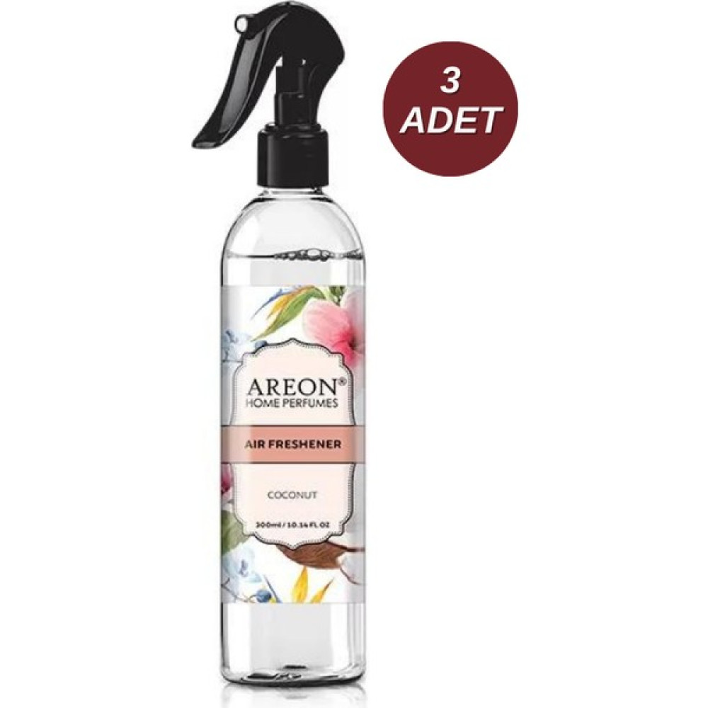 Areon Coconut 300 ml Oda Spreyi 3'lü Oda Kokusu Fiyatı
