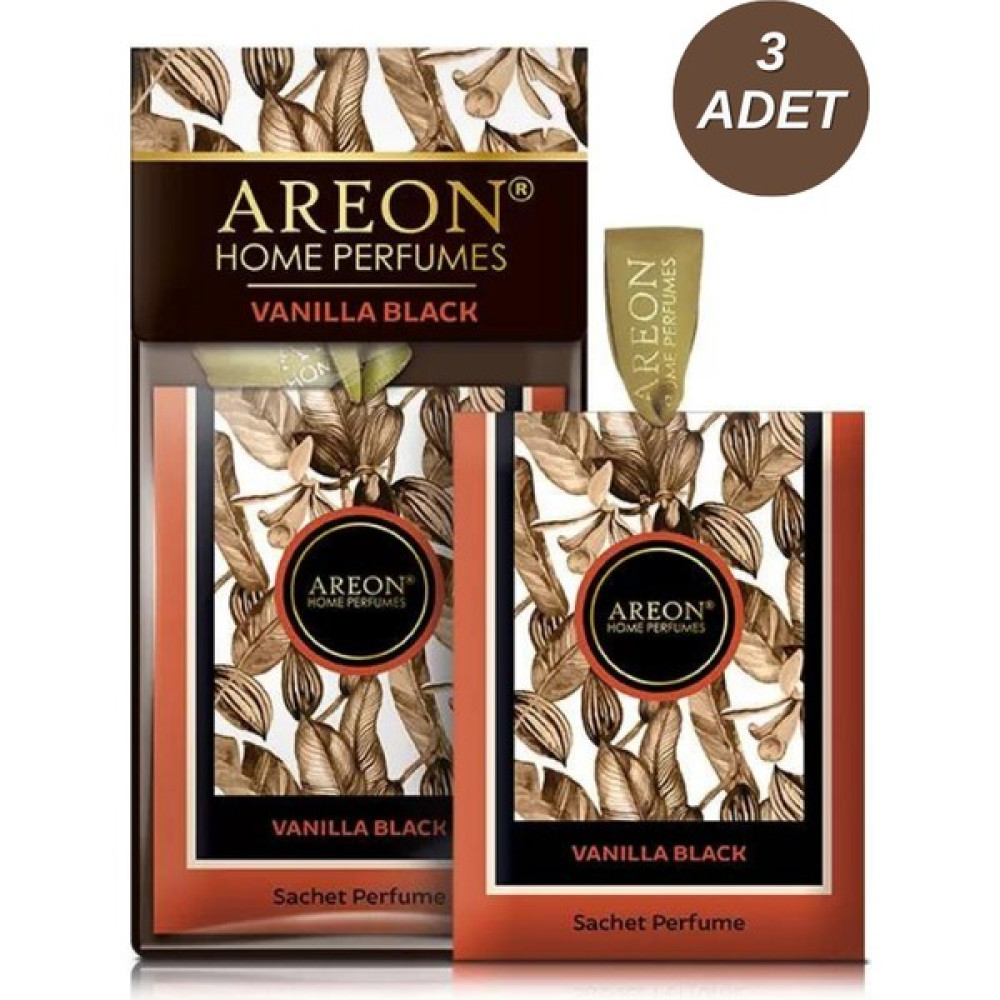 Areon Sachet Perfume Premium Vanilla Black Dolap ve Çekmece Kokusu 3'lü Oda Kokusu Fiyatı