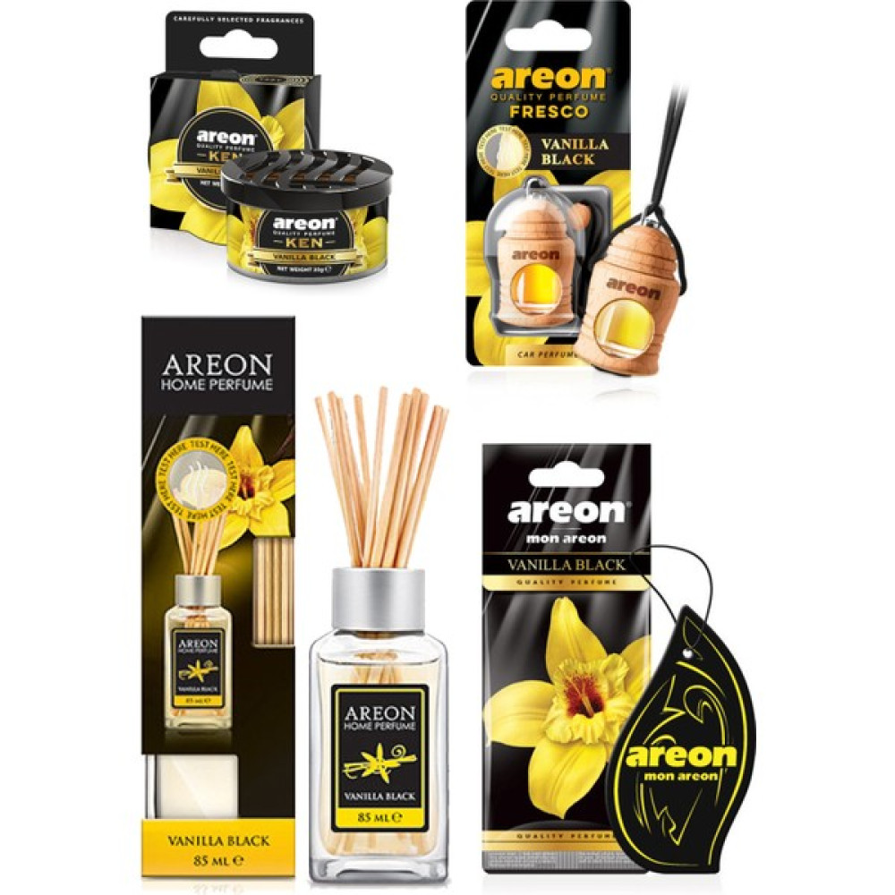 Areon Süper Vanilya Black Serisi (KEN+FRESCO+85ML Home Perf.+Mon Kağıt Koku) Oto Boyaları Fiyatı