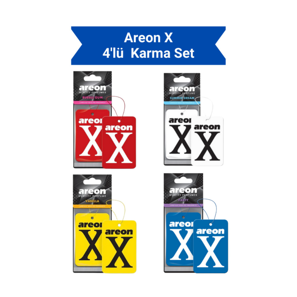 Areon X Süper Karma 4lü Set Kalite Araç Kokuları Oto Bakım & Temizlik Ürünleri Fiyatı