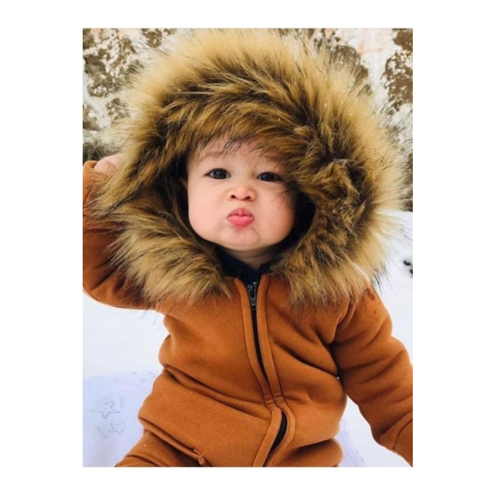 Ares Kids Fashion Kürk Yaka Kapşonlu içi Polarlı Tulum 5 YAŞ Beden Bebek Tulumu Fiyatı