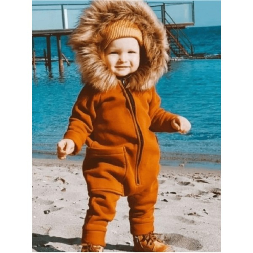 Ares Kids Fashion Kürk Yaka Tulum Bebek Tulumu Fiyatı