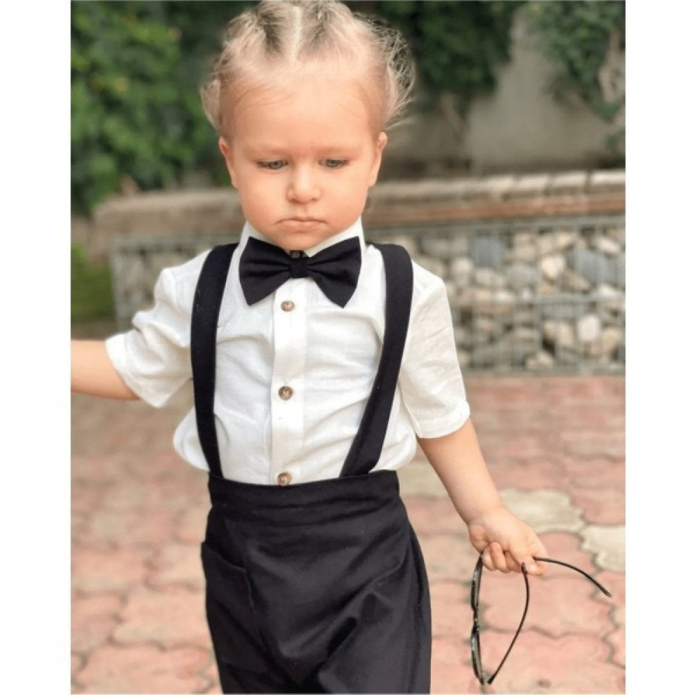 Ares Kids Fashion Salopet Takım Gömlek Papyon ve Salopet Erkek Çocuk Giyim Takımı Fiyatı