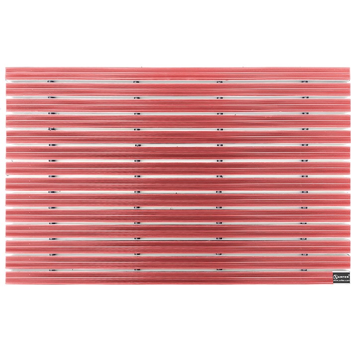 Arfen Gömme Tip Kauçuk Üst Yüzeyli Alüminyum Kırmızı Paspas 60 x 120 cm Araca Özel Paspaslar Fiyatı
