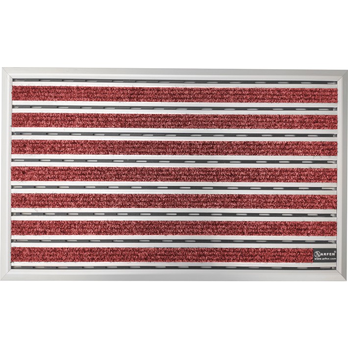 Arfen Halı Üst Yüzeyli Alüminyum Ince Seri Kırmızı Paspas 50 x 80 cm Araca Özel Paspaslar Fiyatı