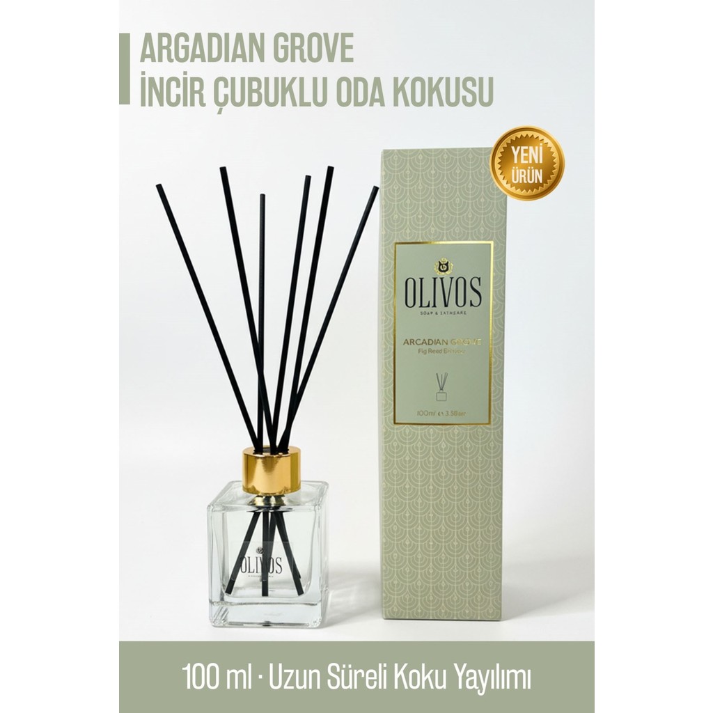 Argadian Grove Incir Çubuklu Oda Kokusu 100 ml – Taze ve Meyvemsi Uzun Süreli Koku Yayılımı - Yeşil - 1 Adet Evcil Hayvan Ürünleri Fiyatı