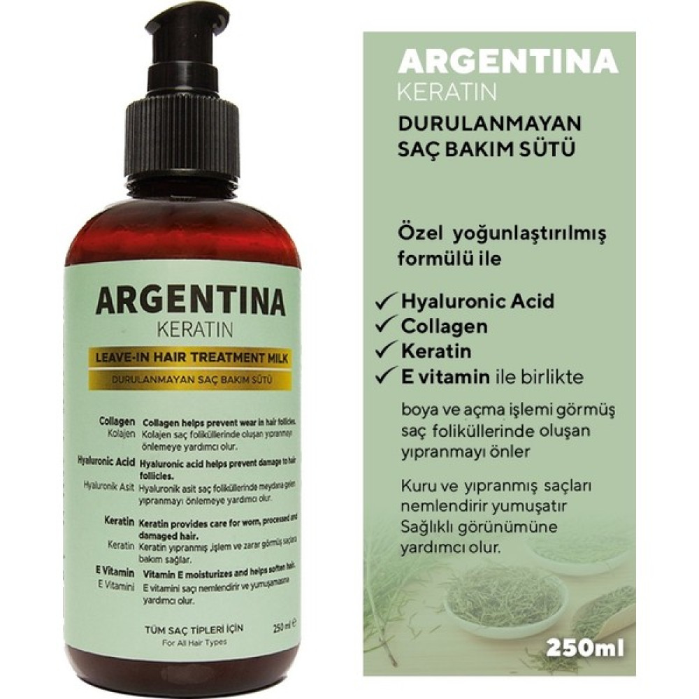 Argentina Durulanmayan Saç Bakım Sütü 250 ml Saç Şekillendirici Sprey Fiyatı