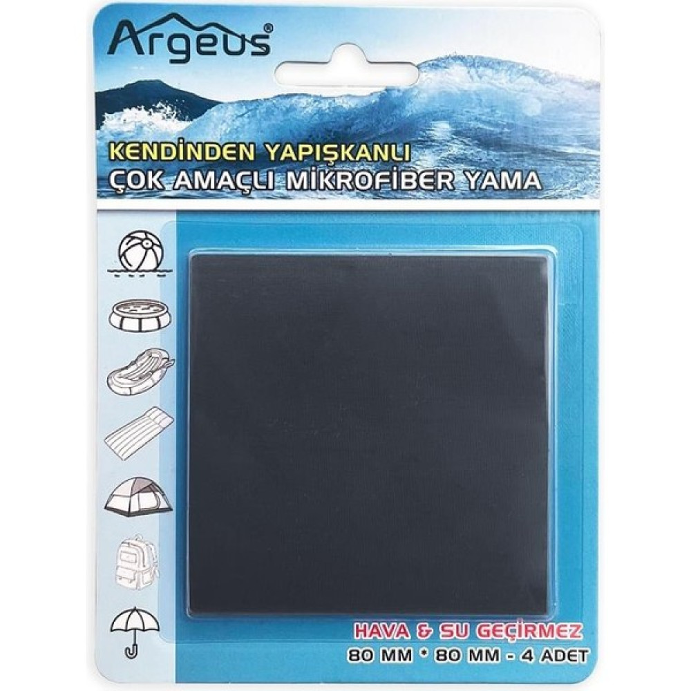 Argeus Kendinden Yapışkanlı Tamir Yaması (Mont, Şemsiye, Şişme Yatak) Antrasit Bisiklet Aksesuarları Fiyatı
