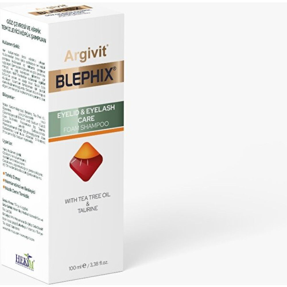 Argivit Blephix Göz Çevresi ve Makyaj Temizleme Köpüğü 100 ml Cilt Temizleme ve Peeling Fiyatı