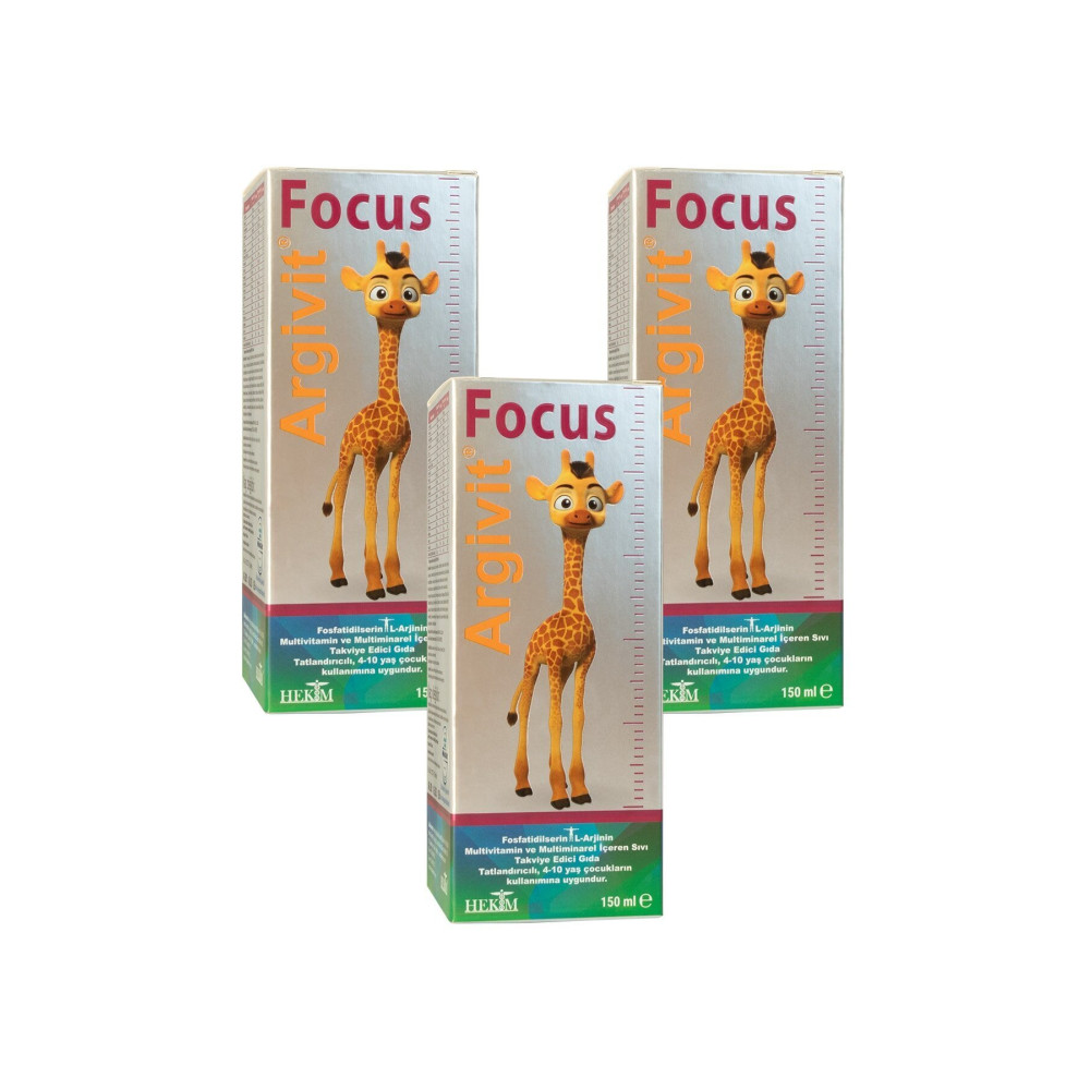 Argivit Focus Takviye Edici Gıda 150ml (3 Adet) Şurup Sağlık / Diyet Fiyatı