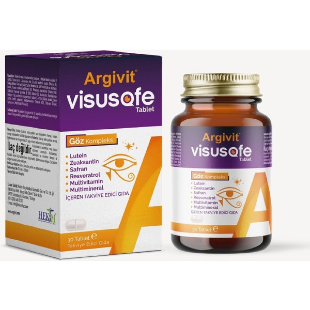 Argivit Visusafe 30 Tablet Sporcu Besinleri Fiyatı