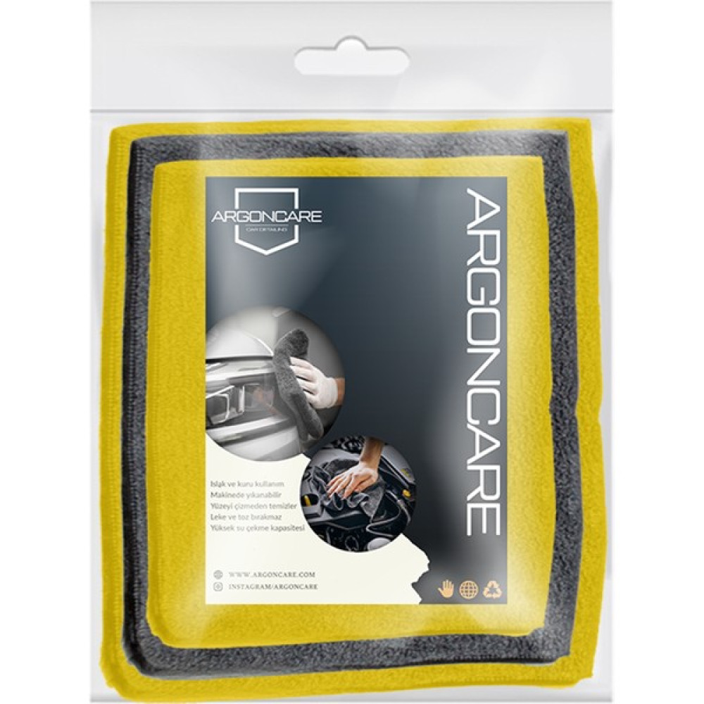 ARGON CARE 3'lü Mikrofiber Oto Kurulama ve Cila Bezi 40X40 Oto Bakım Bezleri Fiyatı