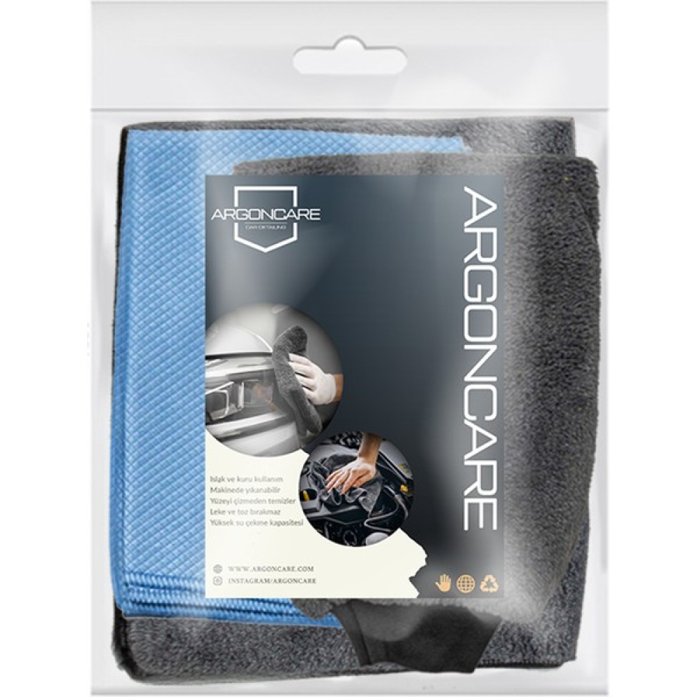 ARGON CARE Mikrofiber Oto Yıkama Seti Araç Kurulama Havlusu Cam Bezi Yıkama Eldiveni Oto Bakım Bezleri Fiyatı