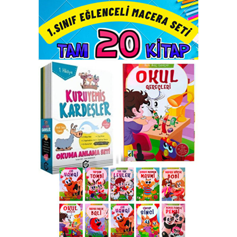 Arı Kuruyemiş Kardeşler + Renkli Damla (1.sınıf Set) Çocuk Masal Fiyatı
