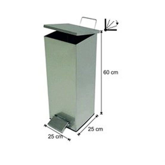 Arı Metal 1082 34 lt Endüstriyel Kare Çöp Kovası
