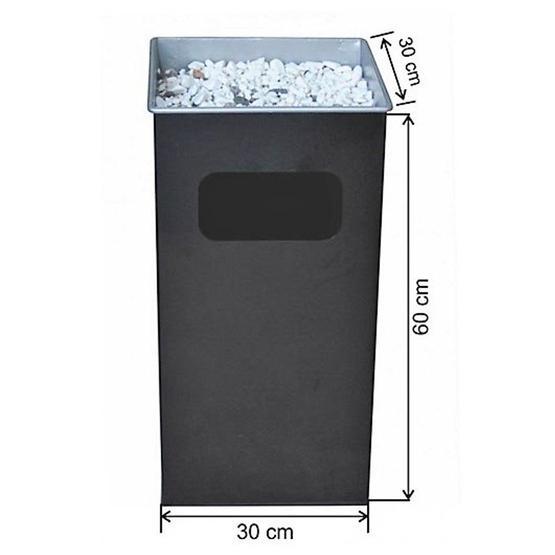 Arı Metal 1118 54 lt Kare Küllüklü Boyalı Çöp Kovası Çöp Kovaları Fiyatı