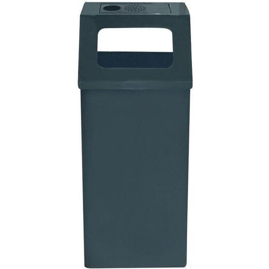 Arı Metal 1355 54 lt Kare Kapaklı Küllüklü Füme Çöp Kovası