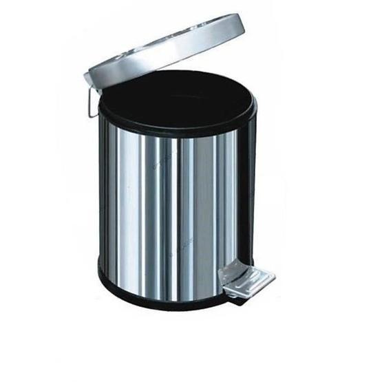 Arı Metal 5 lt Paslanmaz Pedallı Çöp Kovası