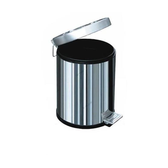 Arı Metal 5 lt Paslanmaz Pedallı Çöp Kovası