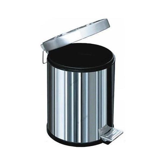 Arı Metal 5 lt Paslanmaz Pedallı Çöp Kovası