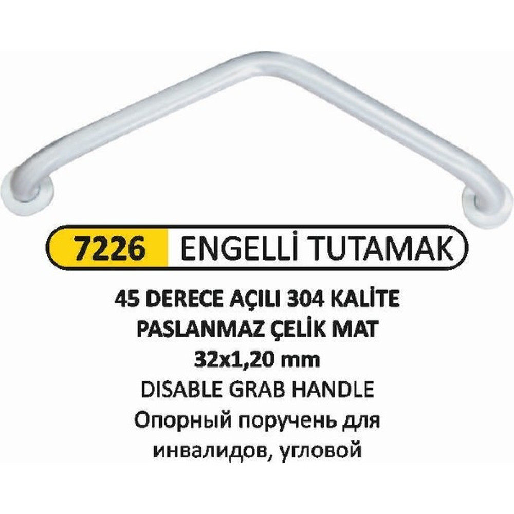 Arı Metal Engelli Tutunma Barı Açılı - Metal Gri Oto Boyaları Fiyatı