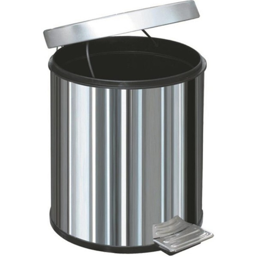 Arı Metal Metal Krom 20 Litre Pedallı Banyo Mutfak Iç Kovalı Çöp Kutusu Kovası - 30X35 Cm. - 1 Adet Çöp Kovaları Fiyatı
