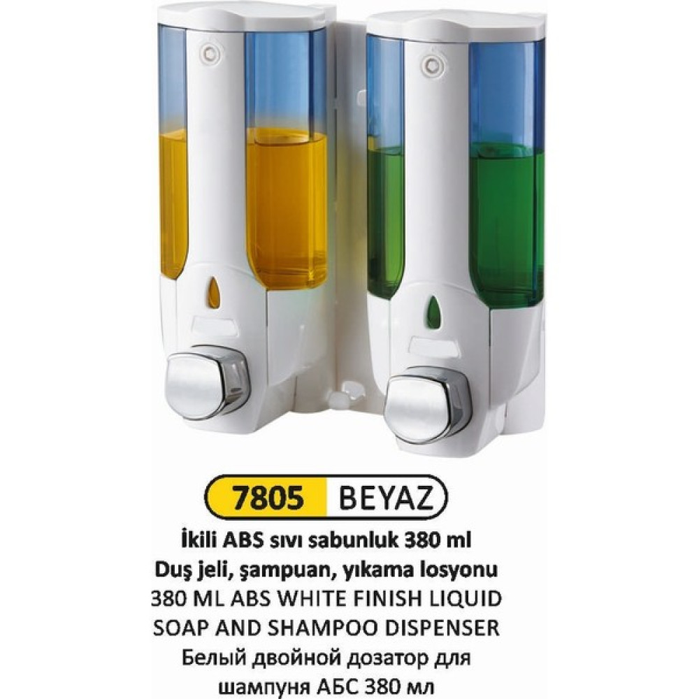 Arı Metal Sıvı Sabun Şampuan Verici Abs Beyaz 2 Li 380 ml - Metal Gri Oto Boyaları Fiyatı